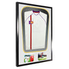 Vivarti DIY Tapered 3D Double Mounted + Double Aperture Sports Shirt Display Black Frame