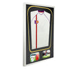 Vivarti DIY Tapered 3D Double Mounted + Double Aperture Sports Shirt Display Gloss White Frame
